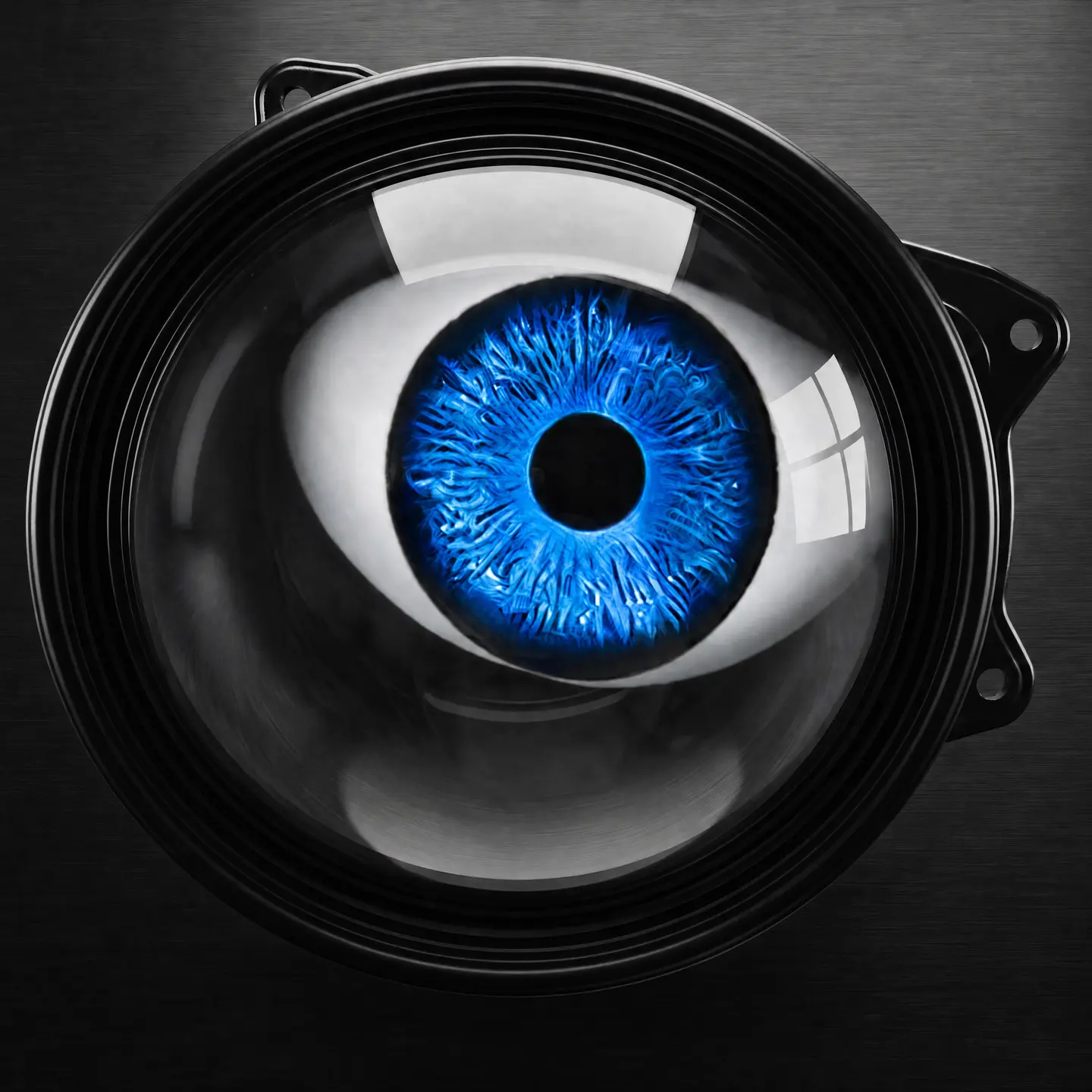 Electric blue Devil’s Eye projector